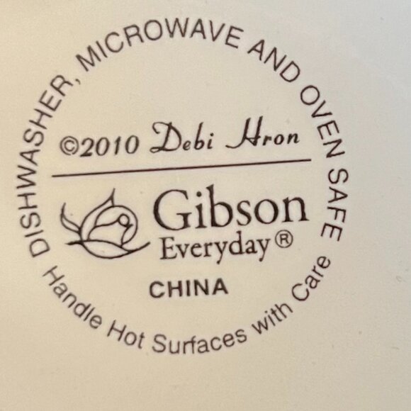 GIBSON Whimsical Artwork by Debi Hron of Cats, Birds & Flowers Ceramic Mug - Picture 11 of 13